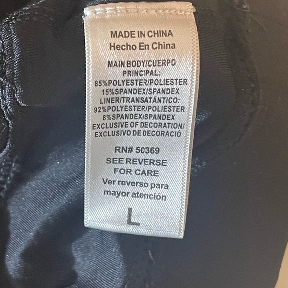 Juicy Couture Sport Black Racerback Sports Bra Crown Logo Size L - Picture 5 of 8